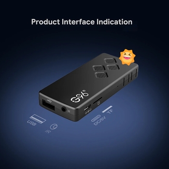 Android 13 TV Box με Allwinner A53 τετραπύρηνο, 2GB RAM, ενσωματωμένη μνήμη 8/16GB, διπλής ζώνης Wi‑Fi και Bluetooth