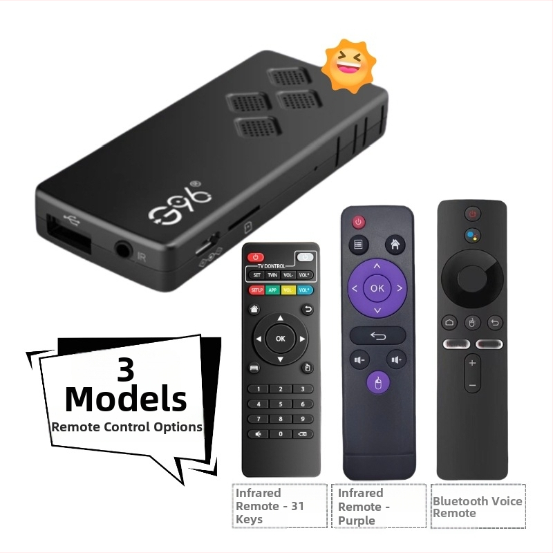 Android 13 TV box s Allwinner A53 štvorjadrovým procesorom, 2GB RAM, 8/16GB vnútornej pamäte, dvojpásmové Wi‑Fi a Bluetooth