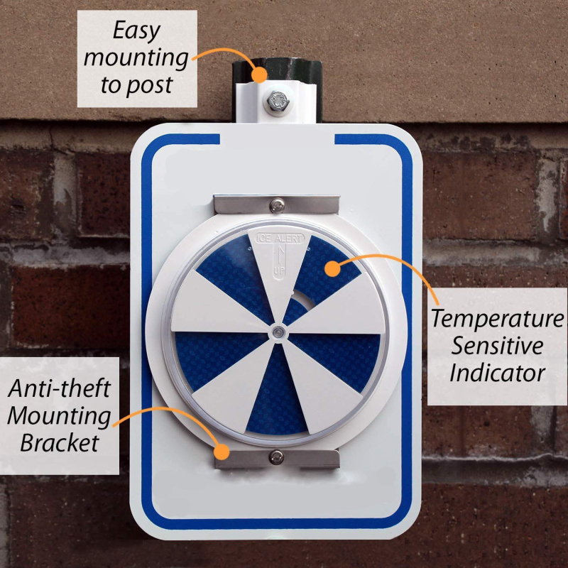 Industrijski znak upozorenja s indikatorom alarma za led, univerzalna ugradnja, temperaturno osjetljiv indikator