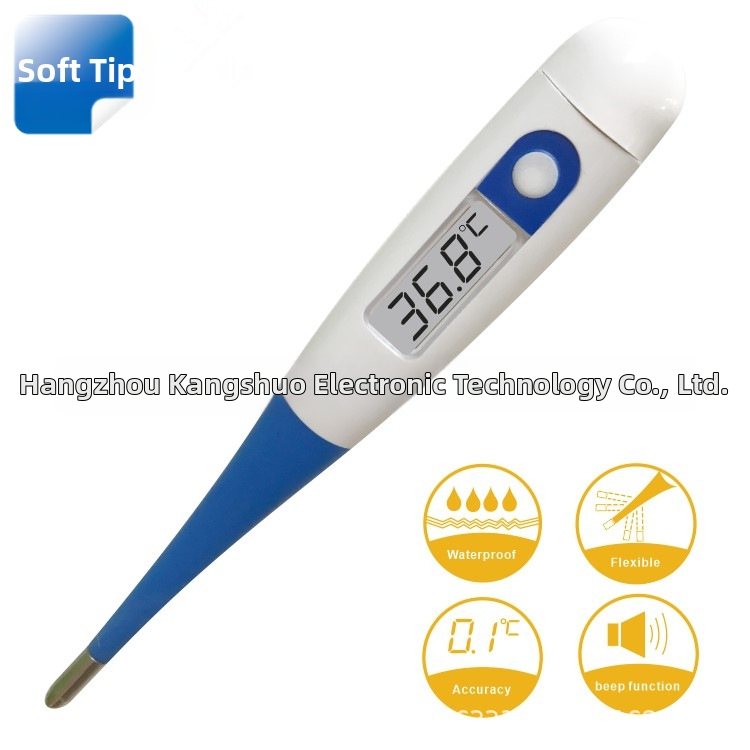 HS-28 Digitálny elektronický teplomer pre domáce použitie — meranie v ústach, podpazuší a rektálne; rozsah 32–42°C; presnosť ±0.1°C; batéria 1,5 V