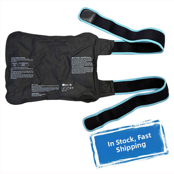 Коленен леден компрес с гел за горещо и студено лечение – полиестерна материя, пълнеж гел, 800 г, кутия от 10 бр.