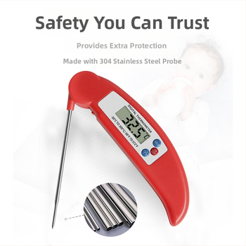 Ψηφιακός θερμόμετρο φαγητού για κουζίνα, εύρος -50°C έως 300°C, ανάλυση 0,1°C, ακρίβεια ±0,8°C, χρόνος αντίδρασης 3–4 δευτερόλεπτα