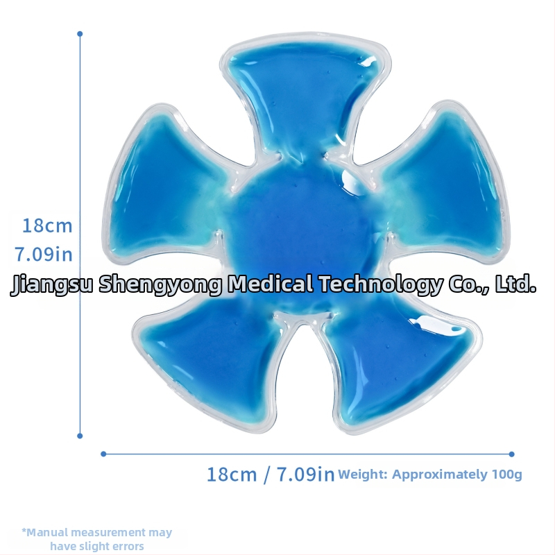 Охлаждаща подложка за глава с ледени кристали — многократно използваема PVC подложка; тегло ~100 g; опаковка 200 бр.; предназначена за профилактика на прегряване и охлаждане