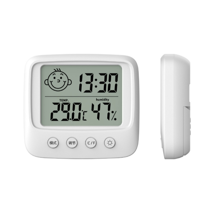 Anseny υγρασιόμετρο για παιδικό δωμάτιο με μεγάλη ψηφιακή οθόνη — ανάλυση θερμοκρασίας 0.1°C, ακρίβεια υγρασίας ±5% RH, ακρίβεια θερμοκρασίας ±1°C