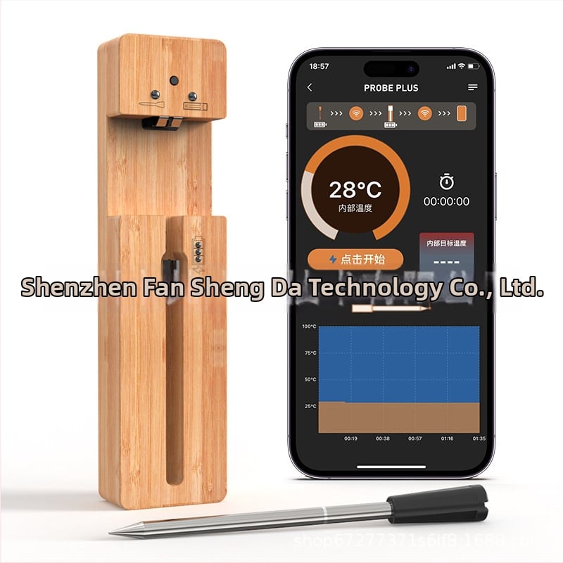 Θερμόμετρο φαγητού Van Ganshengda, ανάλυση θερμοκρασίας 0.1°C, δυνατότητα προσαρμογής