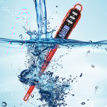 Θερμόμετρο φαγητών με ευθύ ζωνο, αδιάβροχο, εύρος μέτρησης -50 °C έως 300 °C, ανάλυση 0,1 °C, ακρίβεια ±1 °C, δυνατότητα προσαρμοσμένης επεξεργασίας