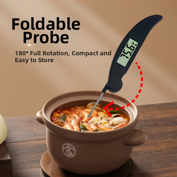 JIMEI θερμόμετρο φαγητού για μπάρμπεκιου και κουζίνα, ευαισθησία μέτρησης 0.1°C, 150 τεμάχια ανά κουτί, με δυνατότητα προσαρμογής