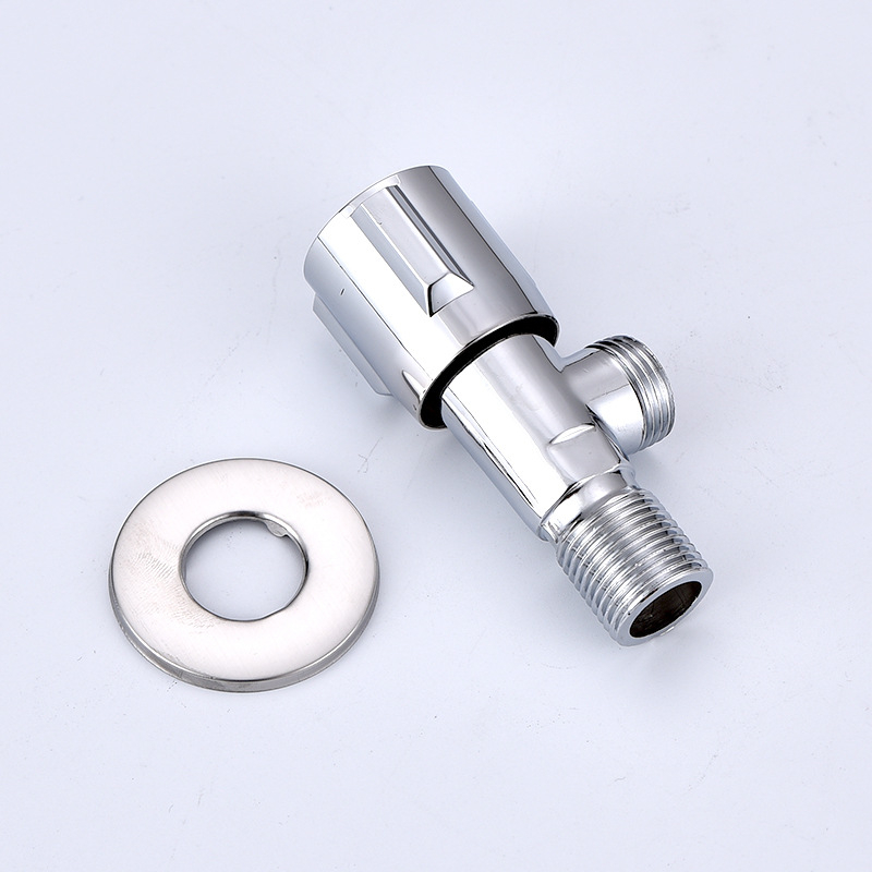 Ventil triunghi încastrat, corp din aliaj de zinc, presiune de lucru 1.0 MPa, potrivit pentru bucătărie și baie