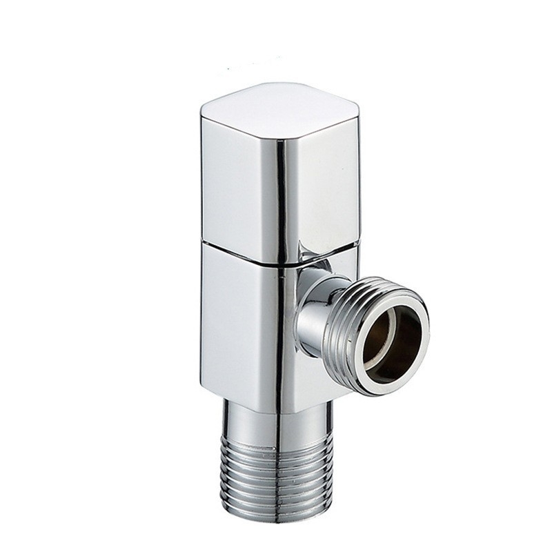 Ventil triunghi încastrat, corp din aliaj de zinc, presiune de lucru 1.0 MPa, potrivit pentru bucătărie și baie