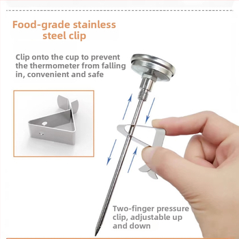 Kaitai KT Θερμόμετρο φαγητού, ανοξείδωτο χάλυβα, κουζίνας για γάλα και καφέ, 1° ανάλυση, JB/T 8803-2015