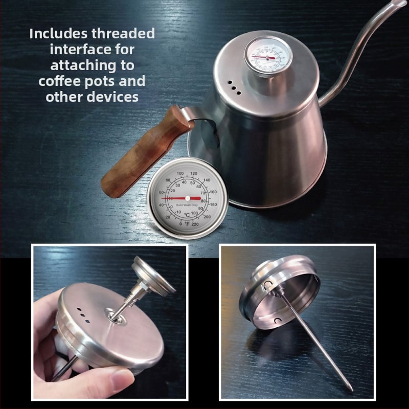 Kaitai KT Θερμόμετρο φαγητού, ανοξείδωτο χάλυβα, κουζίνας για γάλα και καφέ, 1° ανάλυση, JB/T 8803-2015