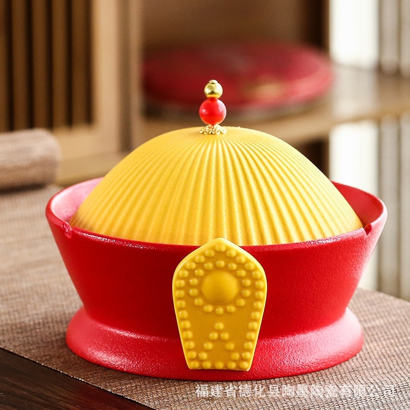 Керамичен пепелник с капак, ветроустойчив дизайн, голям капацитет, марка Taimo ceramics