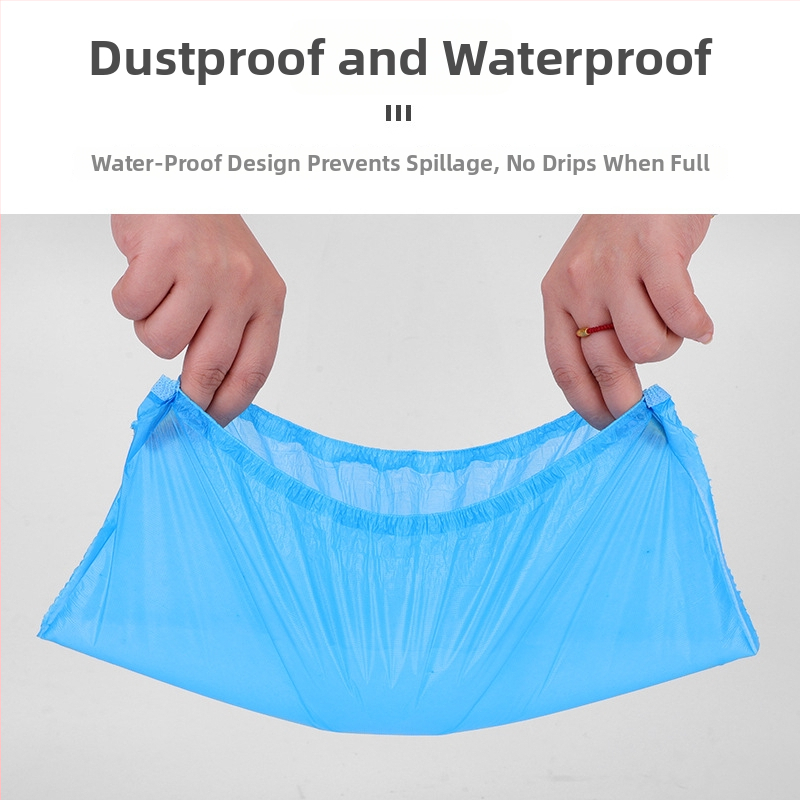 Coveruri pentru încălțăminte din CPE, de unică folosință, îngroșate, impermeabile și împotriva prafului, set de 100 bucăți