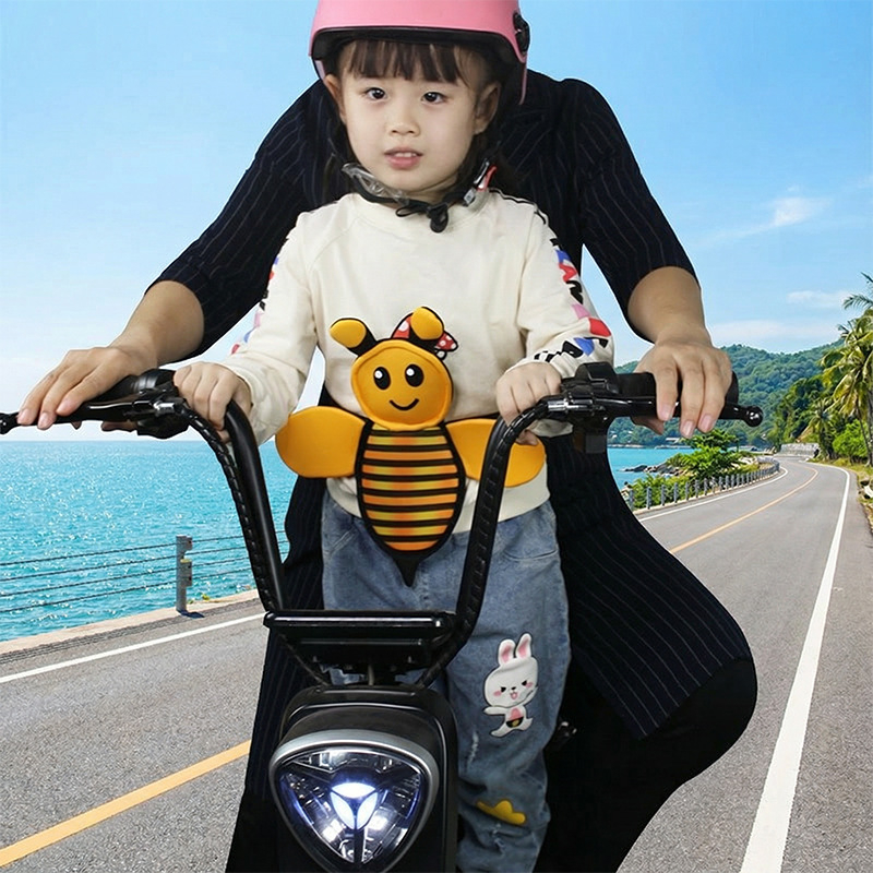 Dječji sigurnosni pojas za motocikle i električna vozila, poliester, pogodan za dob 1,5–12 godina, mogućnost prilagodbe