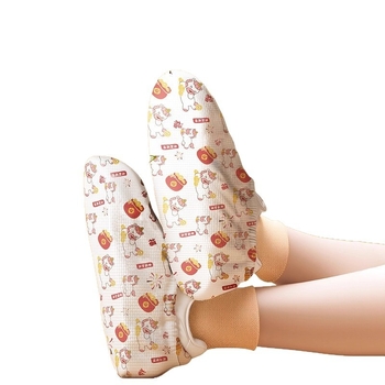 Acoperitoare de pantofi din material nețesut, de unică folosință, antiderapante, extra groase, pentru copii, cu model norocos
