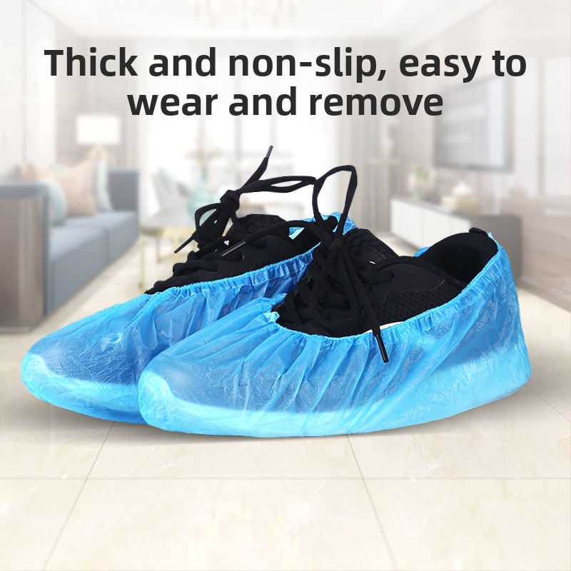 Κάλυμματα παπουτσιών μίας χρήσης από CPE, προστασία από σκόνη, χαμηλή κορυφή, κατάλληλα για εργαστήρια χωρίς σκόνη, εργαστήρια τροφίμων, αίθουσες μοντέλων και υπολογιστών