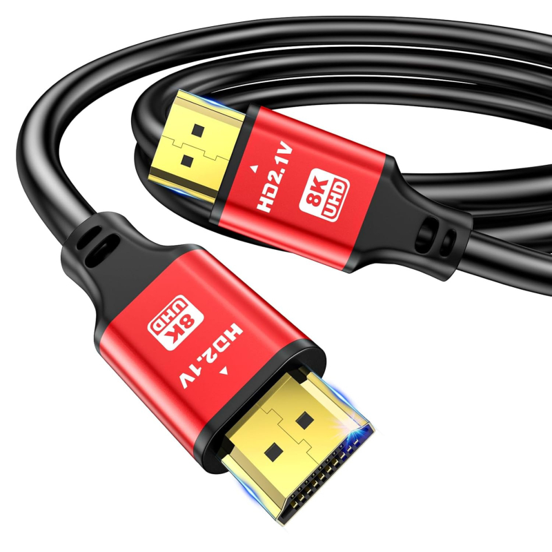 Cablu HDMI 2.1 de înaltă definiție, 3 m, conductor din aliaj placat cu aur, suport 3D/2K/4K, pentru monitoare, televizoare și calculatoare