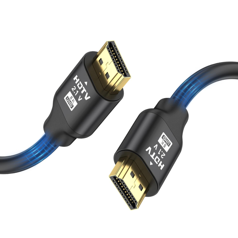 Cablu HDMI 2.1 de înaltă definiție, 3 m, conductor din aliaj placat cu aur, suport 3D/2K/4K, pentru monitoare, televizoare și calculatoare