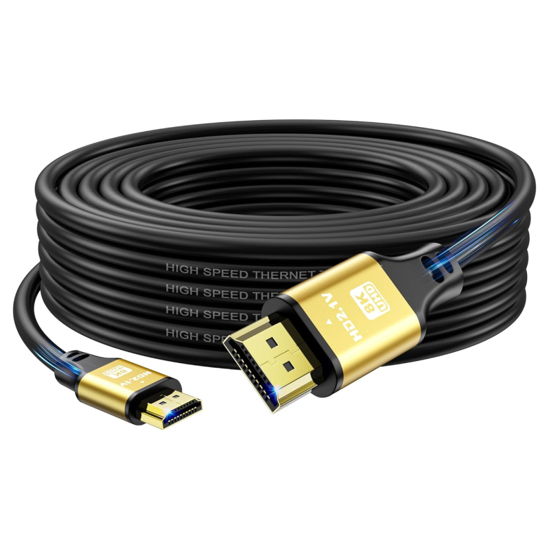 Cablu HDMI 2.1 de înaltă definiție, 3 m, conductor din aliaj placat cu aur, suport 3D/2K/4K, pentru monitoare, televizoare și calculatoare