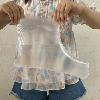Huse din plastic, pentru picioare și mâini, de unică folosință, cu film — impermeabile, controlul mirosurilor, transparente, 90 g