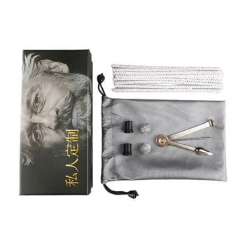 Set accesorii pipe din lemn Heather: tijă de presiune, cuțit pentru pipă, curățitor cu ac, filtru pentru pipă, bandă de curățare