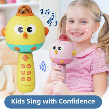 Dječji mikrofonska igračka u obliku kokošice, bežični Bluetooth karaoke (plastika; unisex; 0–3 godine; električna igračka)