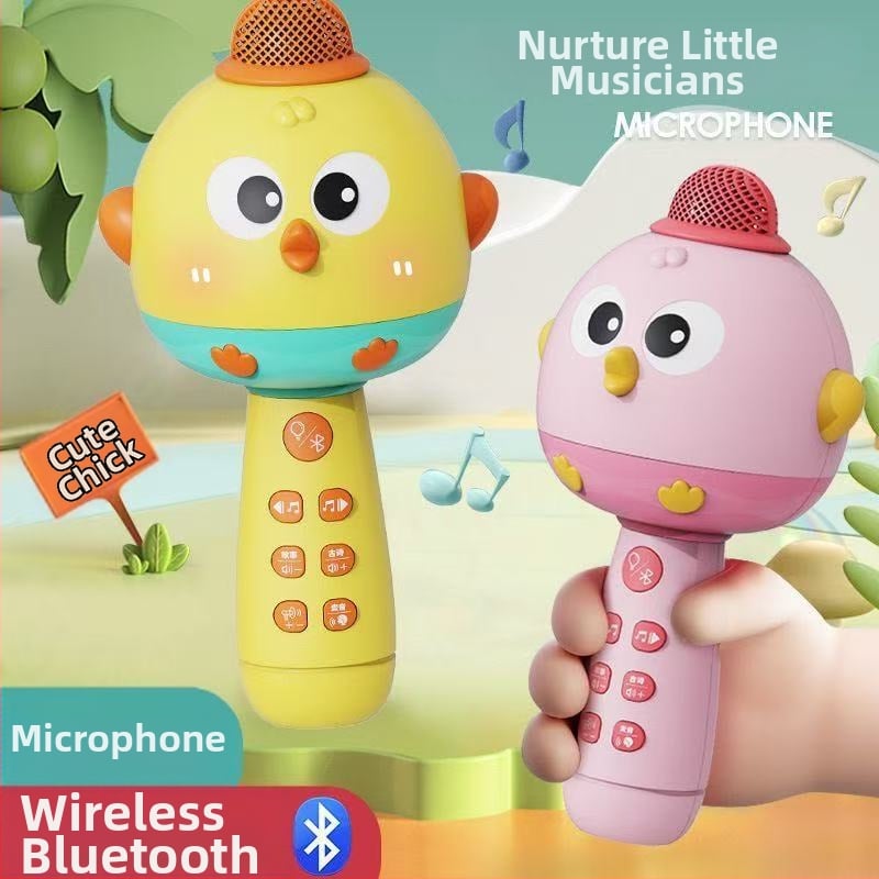 Dječji mikrofonska igračka u obliku kokošice, bežični Bluetooth karaoke (plastika; unisex; 0–3 godine; električna igračka)