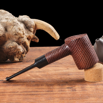 Bahu fából készült pipa, Pipe smoker márka, P3408, Kínában készült, újrahasználható
