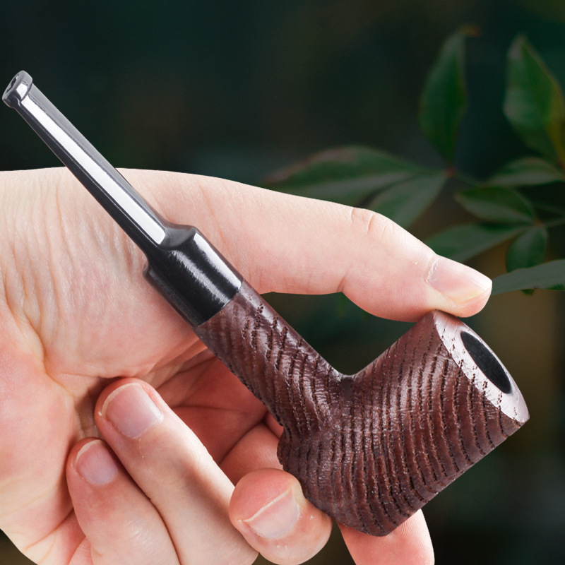 Bahu fából készült pipa, Pipe smoker márka, P3408, Kínában készült, újrahasználható