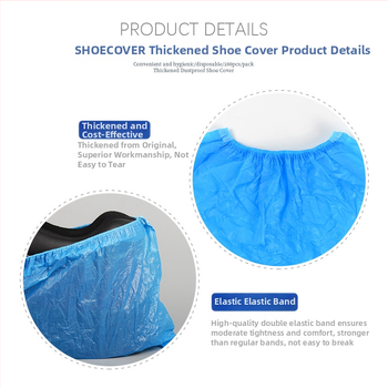 Καλύμματα παπουτσιών μίας χρήσης από CPE, προστασία από σκόνη, αντιολισθητικά, αδιάβροχα, διαπνέοντα