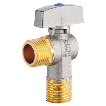 Valvă de închidere din alamă pentru toaletă și boiler, model HYX-325, presiune de lucru 0,6 MPa, diametru interior Ø15 mm, montaj rotativ