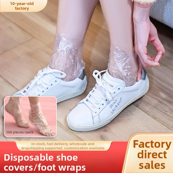Șosete din film de picior, de unică folosință, protecție împotriva prafului, grosime standard, plastic PE, origine Anhui, procesare personalizată