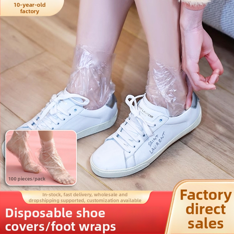 Șosete din film de picior, de unică folosință, protecție împotriva prafului, grosime standard, plastic PE, origine Anhui, procesare personalizată