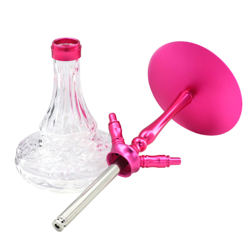 Shisha Hookah din aliaj de aluminiu, corp cu tub unic sau dublu, personalizare disponibilă (Brand: OUDI; 6 buc./cutie)