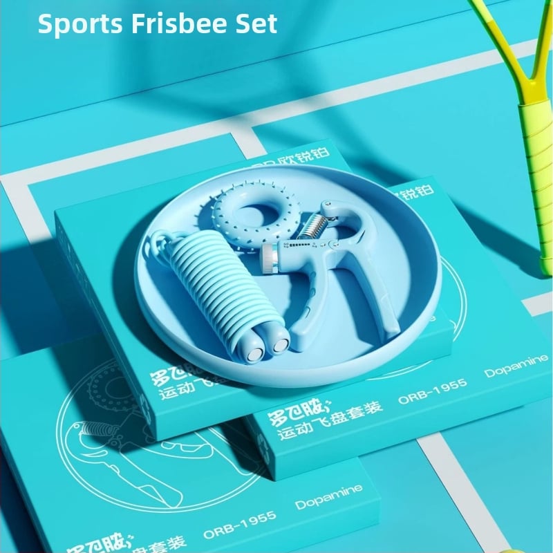 Orbital Dopamine σετ αθλητικού δώρου με Orb-1957 Frisbee σετ και Orb-1955 ηλεκτρονική ζυγαριά, οθόνη LED 3 ιντσών, χωρητικότητα 180 kg, τροφοδοσία USB, αισθητήρας τεσσάρων σημείων, λειτουργία αφής
