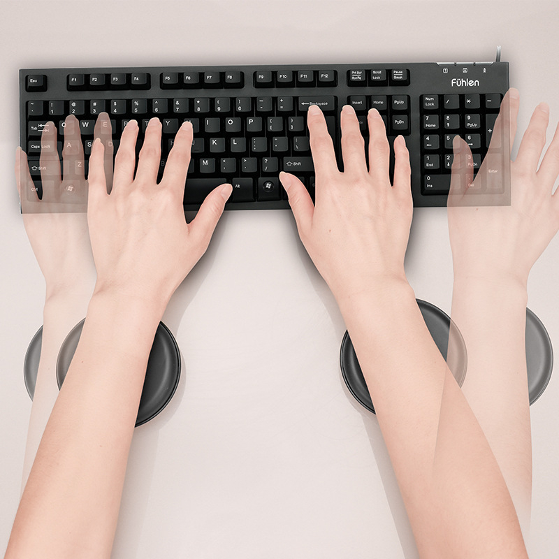 Μαξιλαράκι καρπού ποντικιού – με υποστήριξη, PU+ABS, χύτευση με έγχυση, μονής όψεως, μοντέλο GJ0009