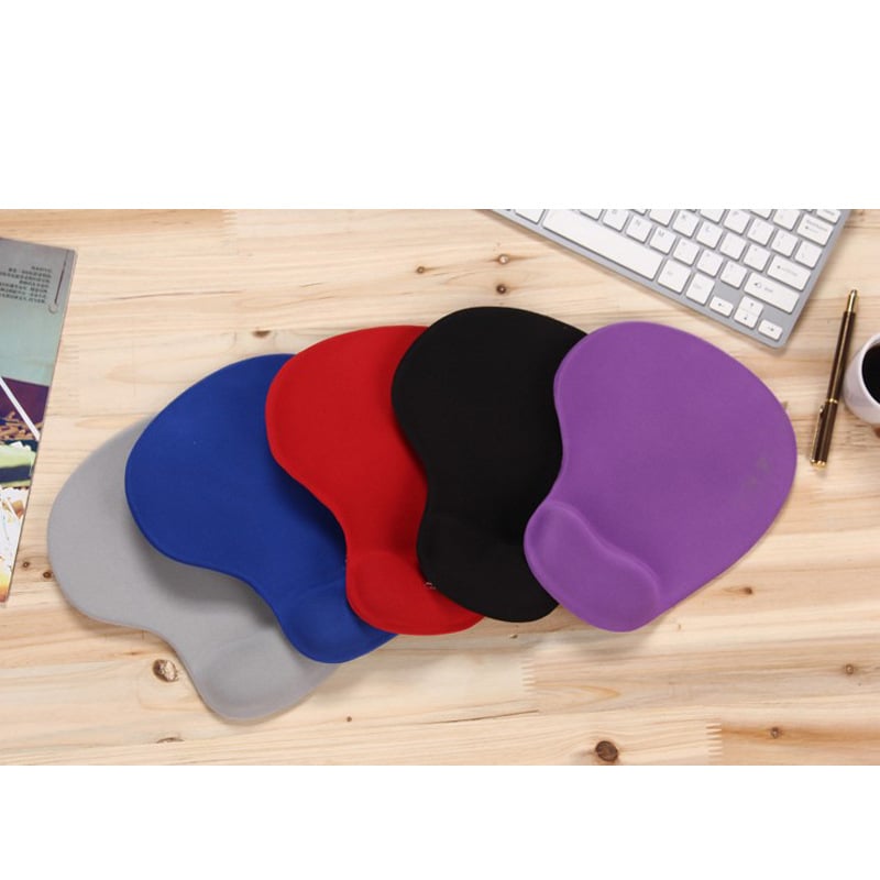 Pad ποντικιού με υποστήριξη καρπού, από καουτσούκ, μονόπλευρο, επεξεργασία πλαστικής φόρμας, εκτυπωμένο λογότυπο