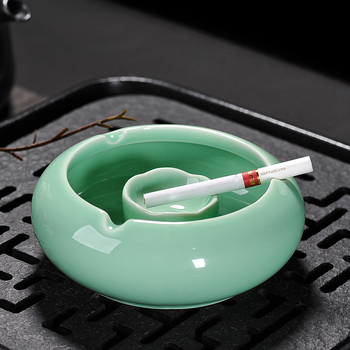 Scrumieră ceramică, fără capac, rezistentă la vânt, pentru living și dormitor, cu posibilitate de logo personalizat