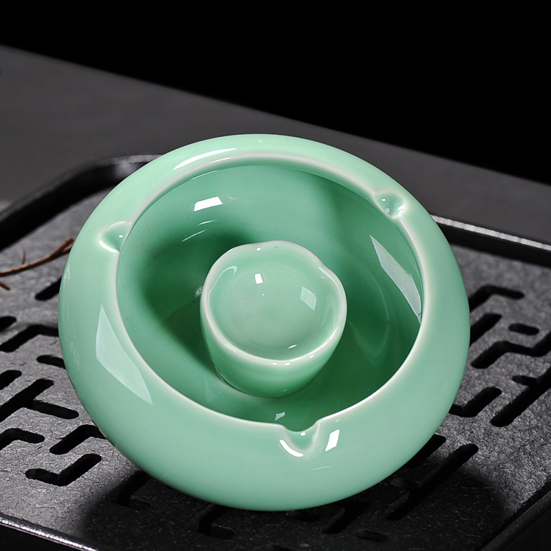 Scrumieră ceramică, fără capac, rezistentă la vânt, pentru living și dormitor, cu posibilitate de logo personalizat