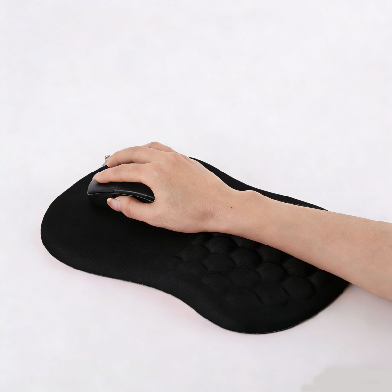 Pad de mână pentru încheietură cu spumă cu memorie, material textil + PU, o singură față, pernă pentru mână și anti-alunecare, imprimare prin transfer termic