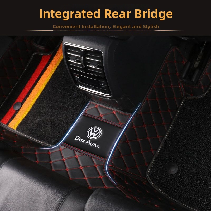 Kompletné autorohože pre VW modely (Materiál: TPE+XPE s protišmykom; Hrúbka: 20mm; Hmotnosť: 5kg; Štýl pedálových rohoží: kožený vzhľad)