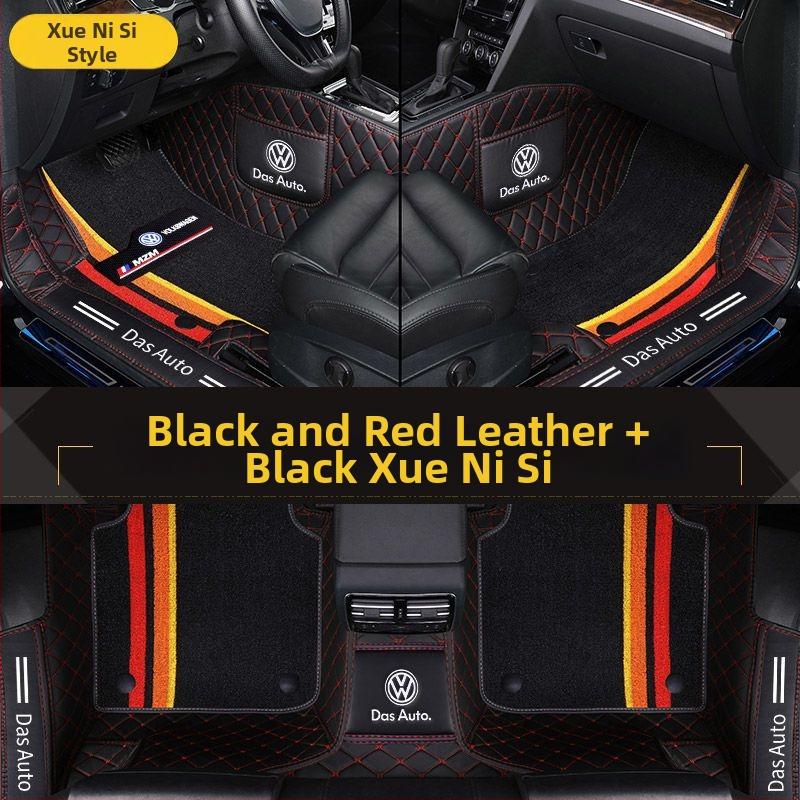 Kompletné autorohože pre VW modely (Materiál: TPE+XPE s protišmykom; Hrúbka: 20mm; Hmotnosť: 5kg; Štýl pedálových rohoží: kožený vzhľad)