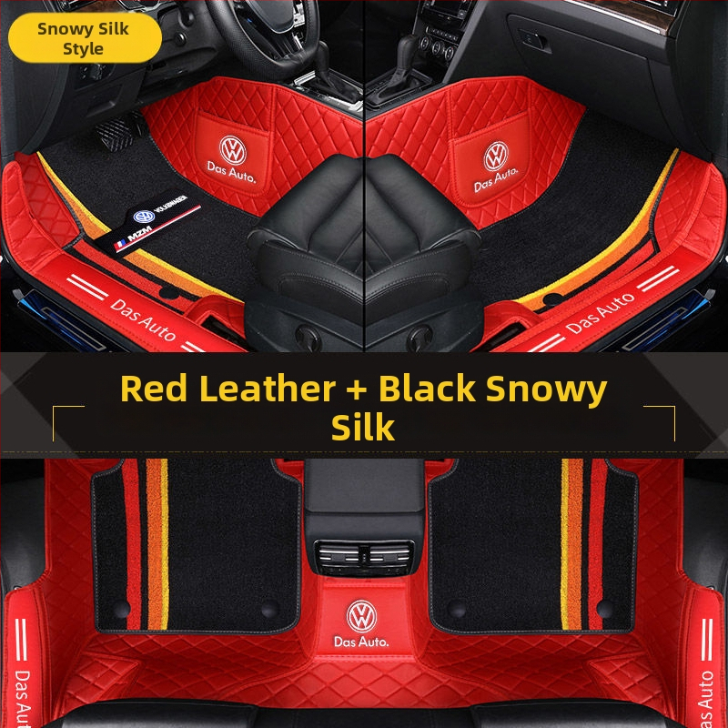 Kompletné autorohože pre VW modely (Materiál: TPE+XPE s protišmykom; Hrúbka: 20mm; Hmotnosť: 5kg; Štýl pedálových rohoží: kožený vzhľad)