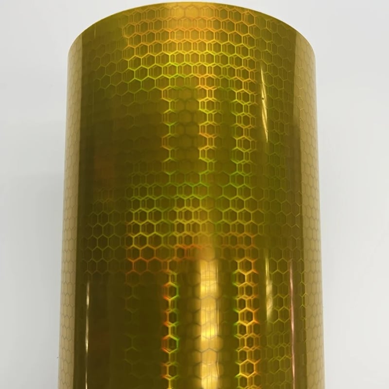 Филм за фарове и задни светлини за автомобили и мотори, диамантен лазерен модел на решетка (honeycomb), PVC филм, промяна на оттенък