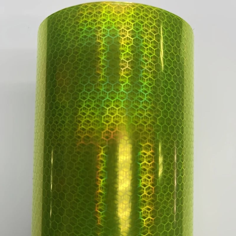 Филм за фарове и задни светлини за автомобили и мотори, диамантен лазерен модел на решетка (honeycomb), PVC филм, промяна на оттенък