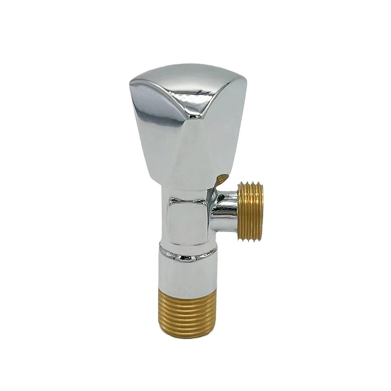 Bakarna kutna ventila s sporim otvaranjem i velikim protokom, ugradnja u zid; pogodna za kupaonicu, kuhinju i balkon; radni tlak 0–90