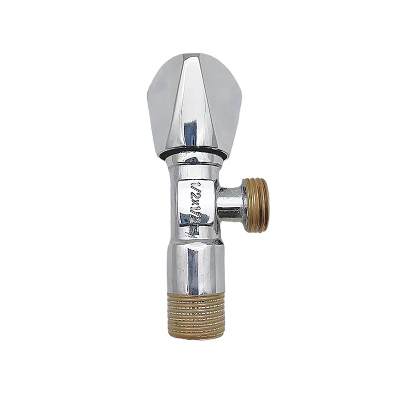 Bakarna kutna ventila s sporim otvaranjem i velikim protokom, ugradnja u zid; pogodna za kupaonicu, kuhinju i balkon; radni tlak 0–90