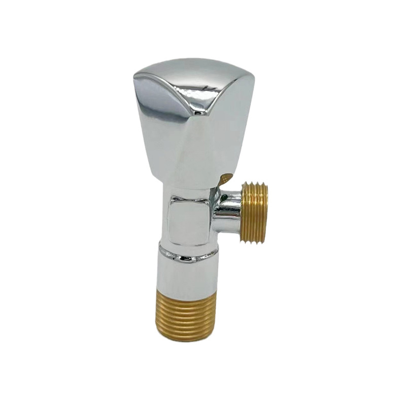 Bakarna kutna ventila s sporim otvaranjem i velikim protokom, ugradnja u zid; pogodna za kupaonicu, kuhinju i balkon; radni tlak 0–90