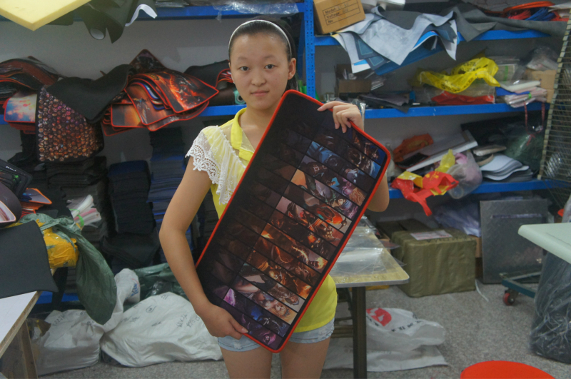 Reklamna podloga za miš, prirodni kaučuk i tkanina, protuklizna, toplinski prijenos, otisak logotipa