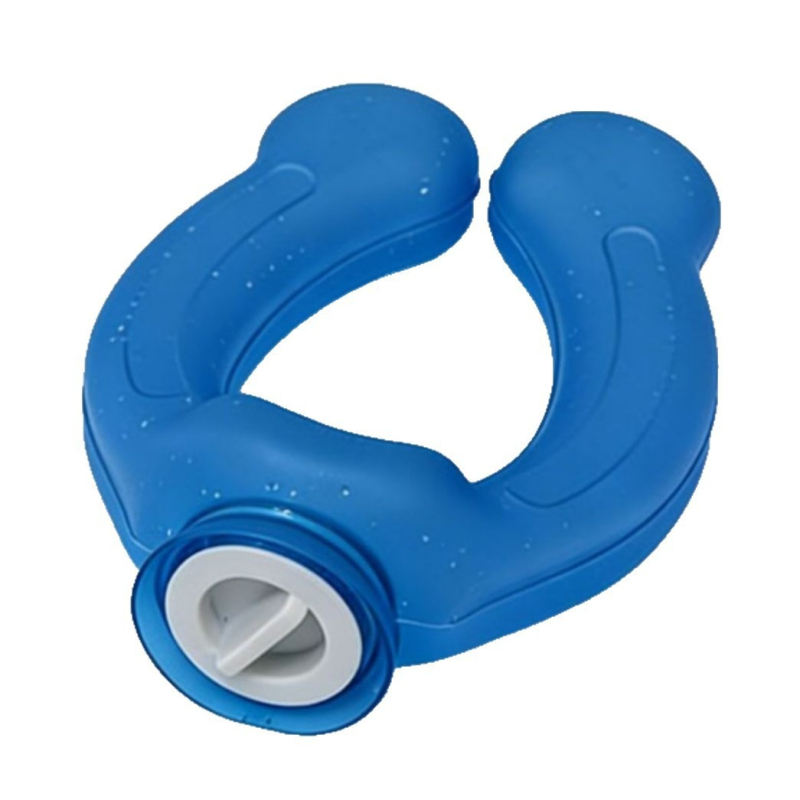 U‑alakú vízbetöltéses forróvíztáska nyakhoz és vállakhoz, kettős használat meleg/hideg, vastag magas sűrűségű PVC